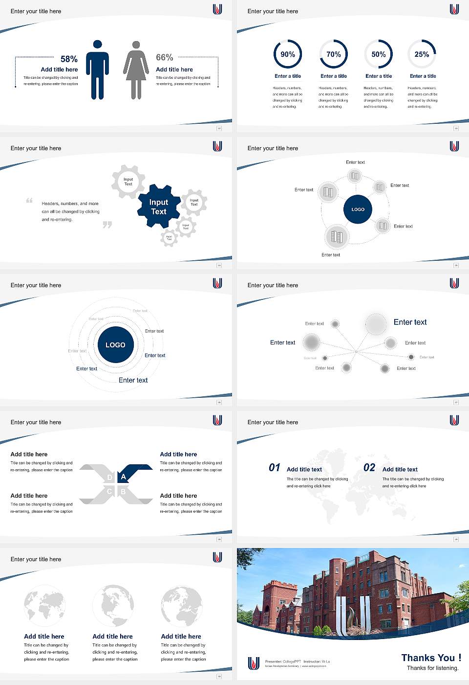 Union Presbyterian Seminary Course/Courseware Creation PPT Template16:9 ratio PPT effect preview image4