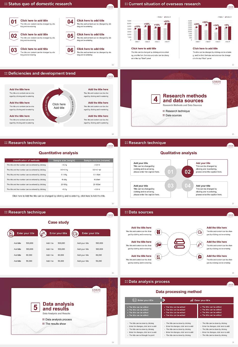 Union College Graduation Thesis Defense PPT Template16:9 ratio PPT effect preview image4