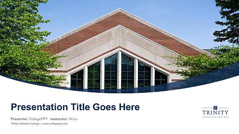 Trinity Christian College Course/Courseware Creation PPT Template