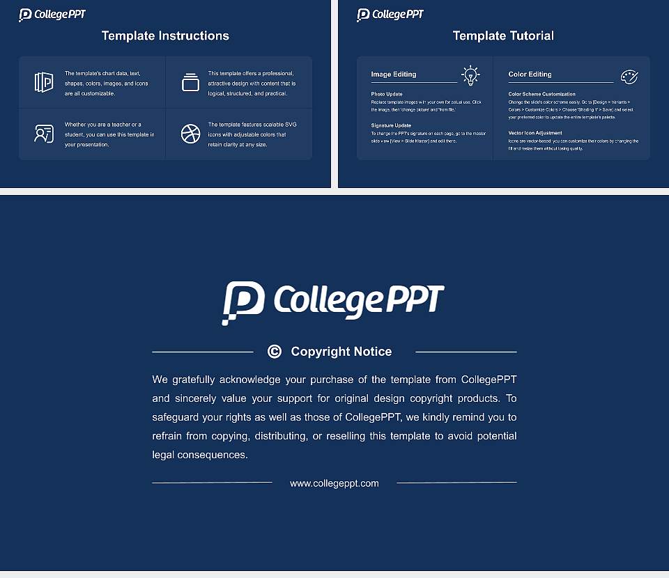 Trinity Christian College Course/Courseware Creation PPT Template16:9 ratio PPT effect preview image5