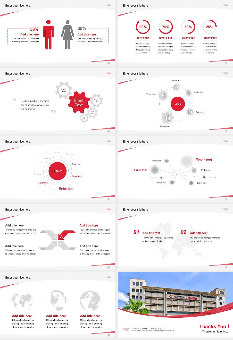 Universidad Ana G. Méndez – Recinto de Bayamón Course/Courseware Creation PPT Template16:9 ratio PPT effect preview image4