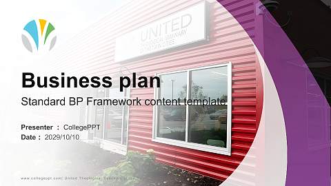 United Theological Seminary of the Twin Cities Competition/Entrepreneurship Contest PPT Template