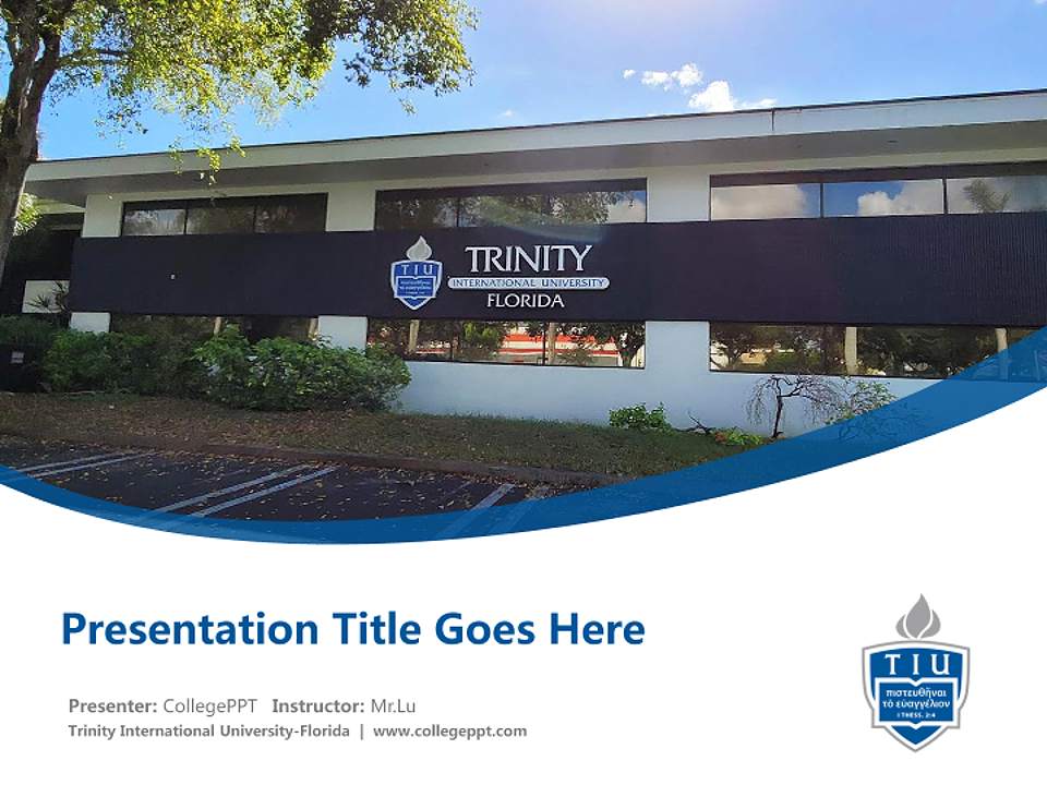 Trinity International University-Florida Course/Courseware Creation PPT Template4:3 ratio PPT effect preview image5