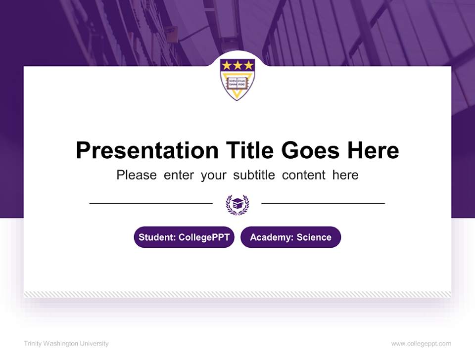 Trinity Washington University National Scholarship Defense PPT Template4:3 ratio PPT effect preview image4