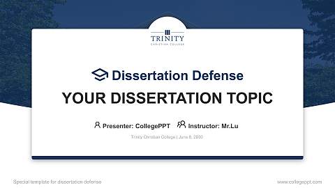 Trinity Christian College Graduation Thesis Defense PPT Template