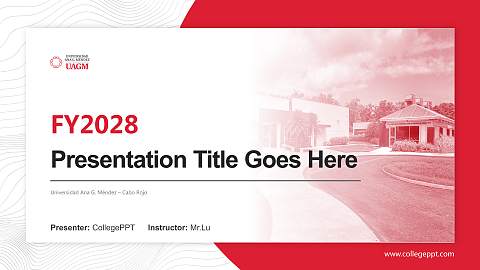 Universidad Ana G. Méndez – Cabo Rojo Academic Presentation/Research Findings Report PPT Template