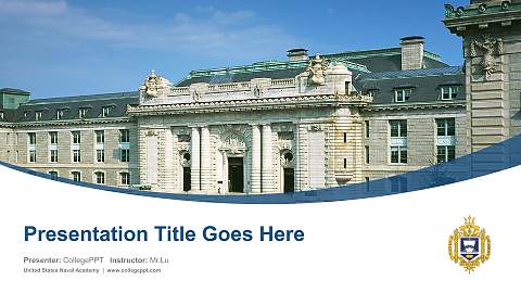 United States Naval Academy Course/Courseware Creation PPT Template