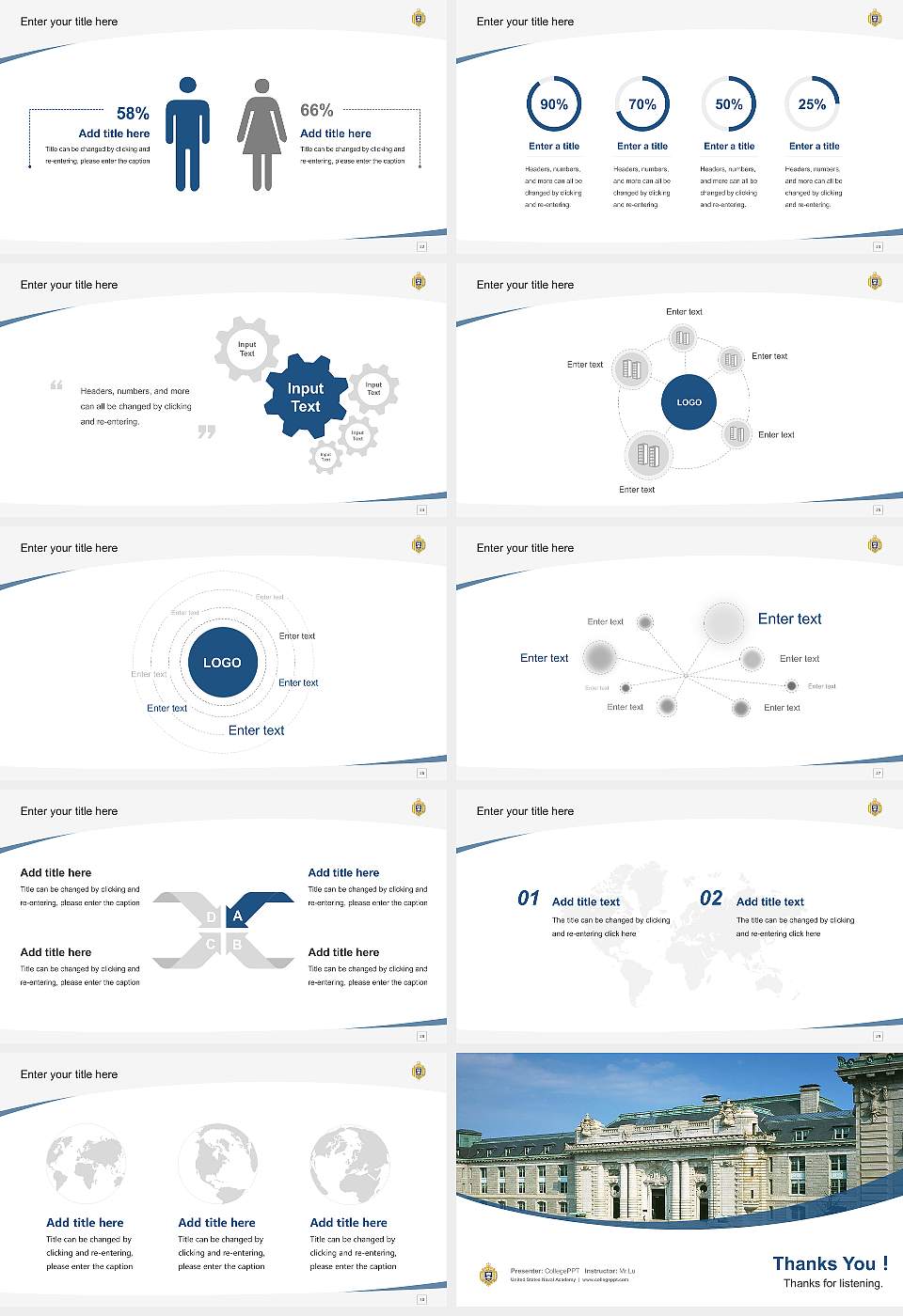 United States Naval Academy Course/Courseware Creation PPT Template16:9 ratio PPT effect preview image4
