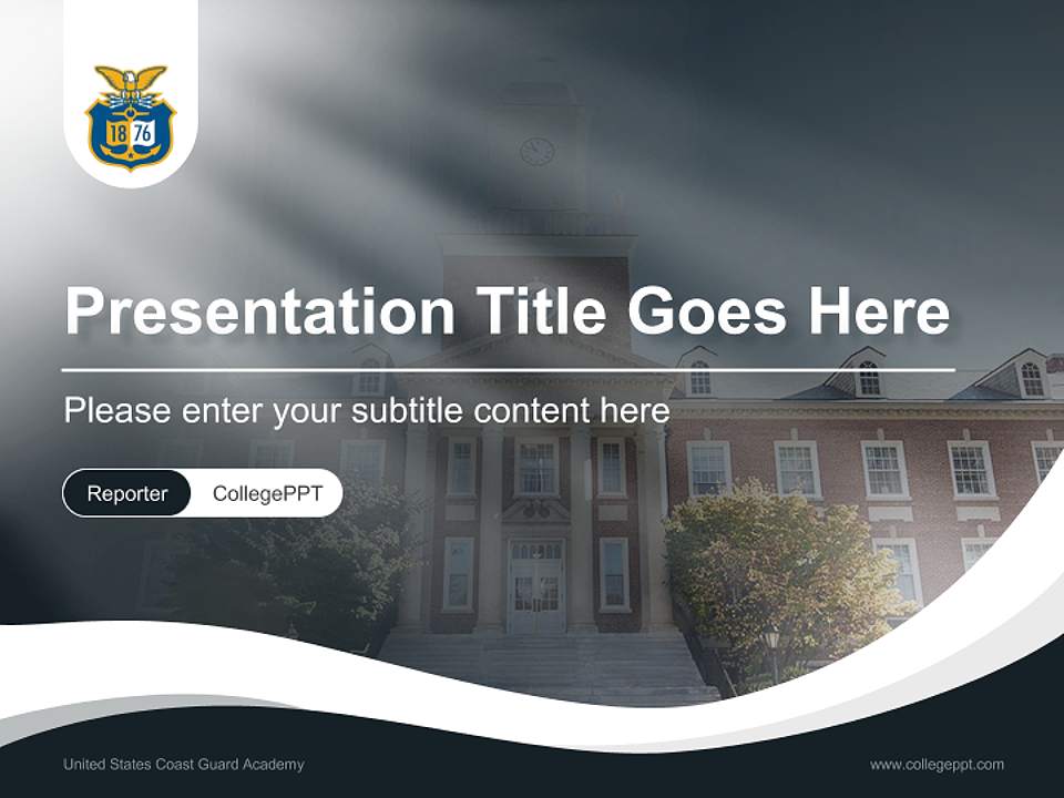 United States Coast Guard Academy Lecture Sharing and Networking Event PPT Template4:3 ratio PPT effect preview image4