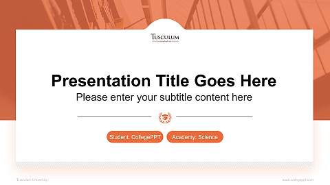 Tusculum University National Scholarship Defense PPT Template