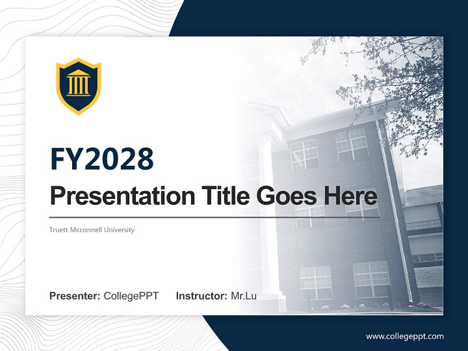 Truett Mcconnell University Academic Presentation/Research Findings Report PPT Template4:3 ratio PPT effect preview image5