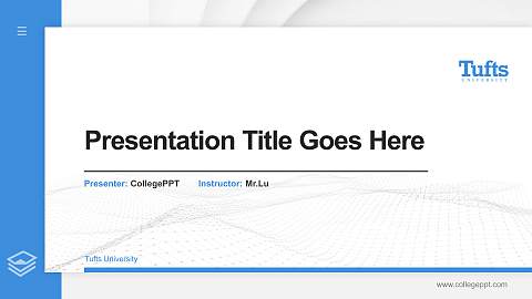 Tufts University Thesis Proposal/Graduation Defense PPT Template