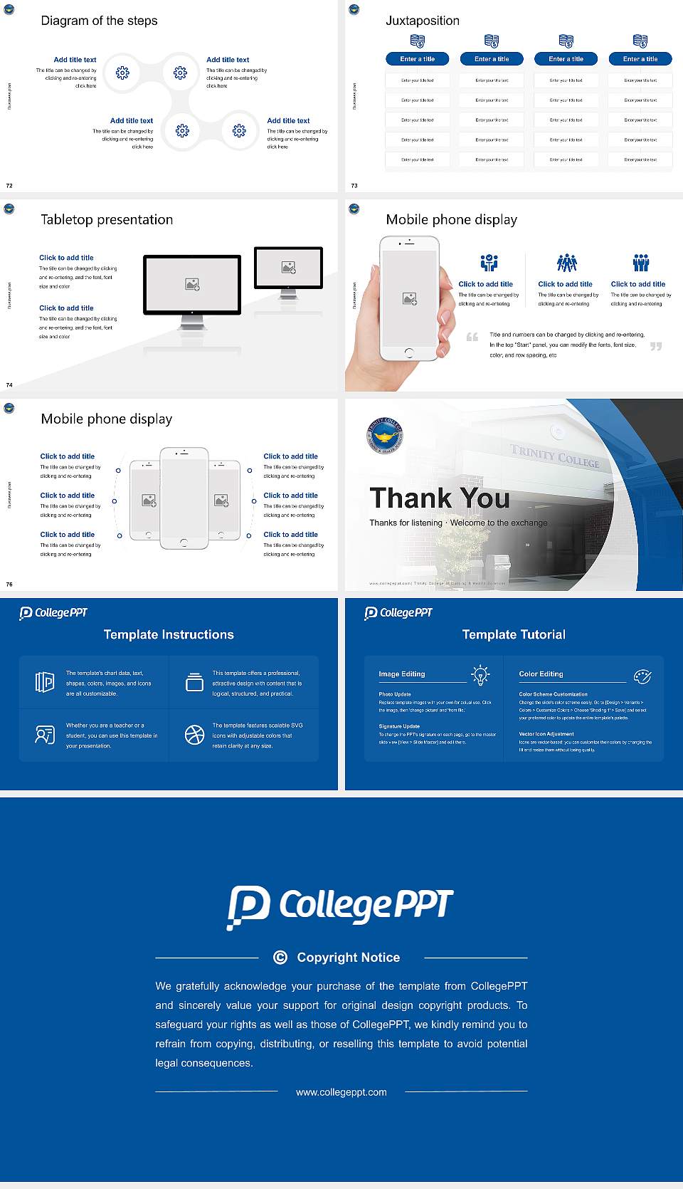 Trinity College of Nursing & Health Sciences Competition/Entrepreneurship Contest PPT Template16:9 ratio PPT effect preview image9