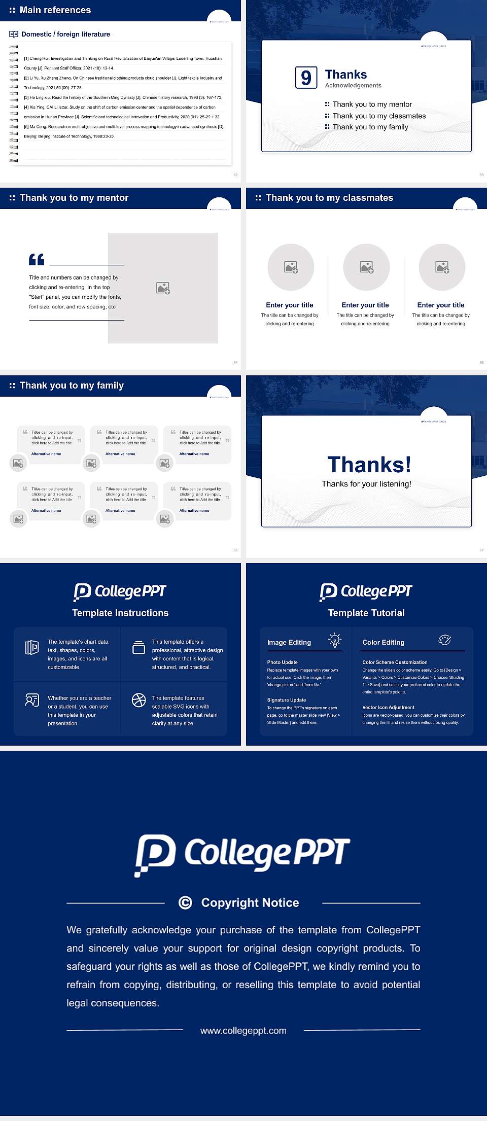 Trinity Baptist College Graduation Thesis Defense PPT Template4:3 ratio PPT effect preview image7