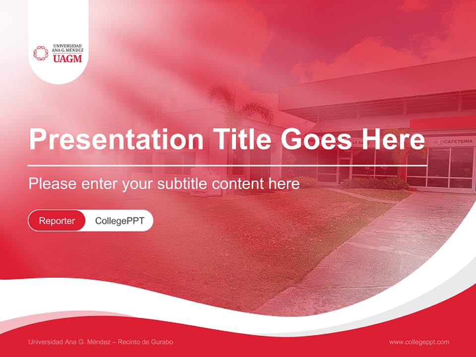Universidad Ana G. Méndez – Recinto de Gurabo Lecture Sharing and Networking Event PPT Template4:3 ratio PPT effect preview image4