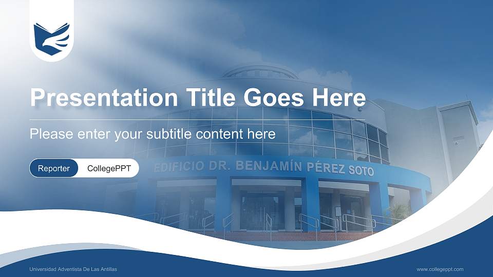 Universidad Adventista De Las Antillas Lecture Sharing and Networking Event PPT Template16:9 ratio PPT effect preview image