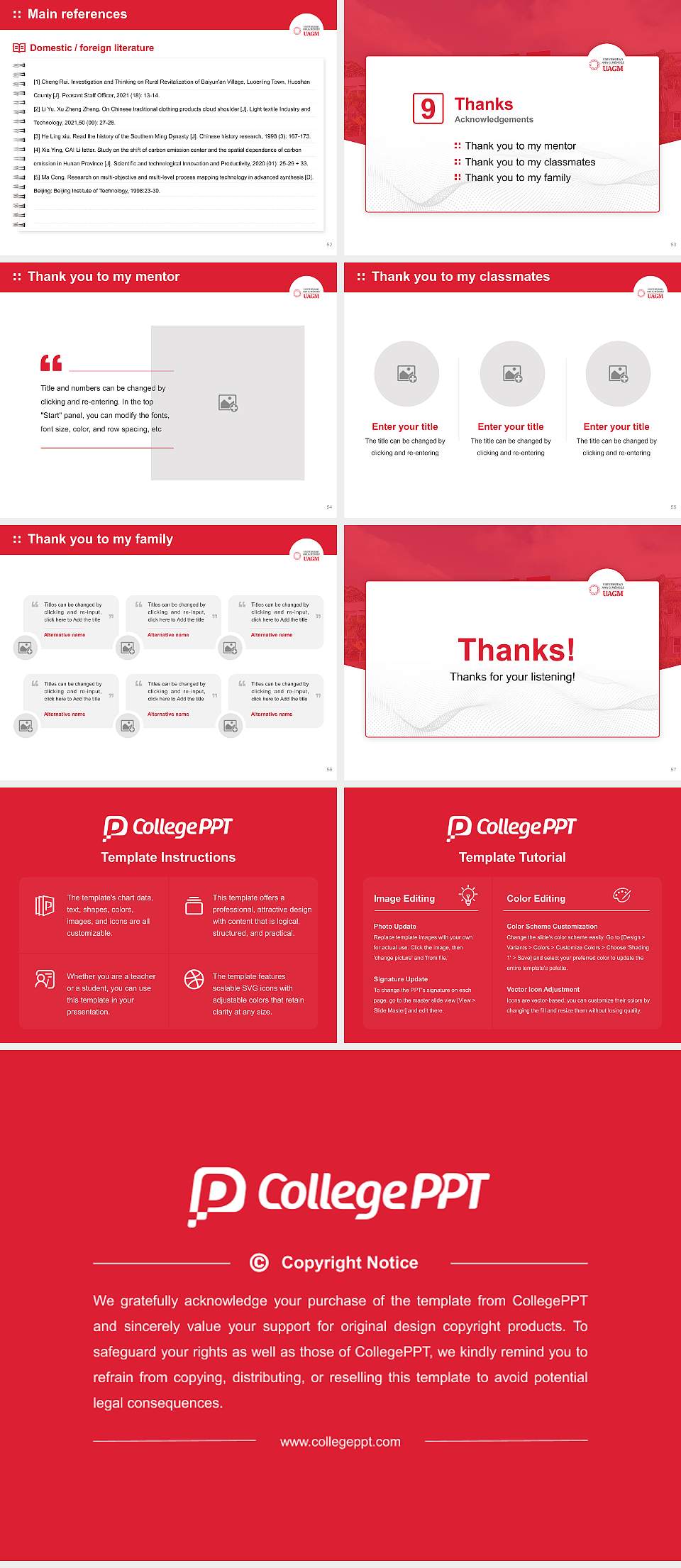 Universidad Ana G. Méndez – Recinto de Cayey Graduation Thesis Defense PPT Template4:3 ratio PPT effect preview image7