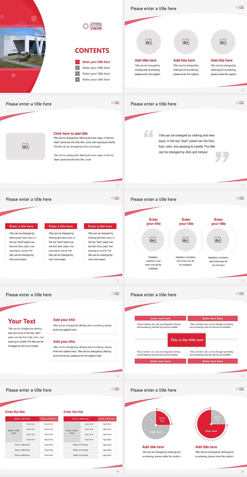 Universidad Ana G. Méndez – Recinto de Carolina Course/Courseware Creation PPT Template4:3 ratio PPT effect preview image2