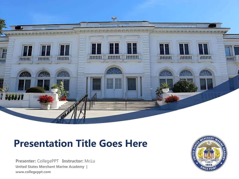 United States Merchant Marine Academy Course/Courseware Creation PPT Template4:3 ratio PPT effect preview image5