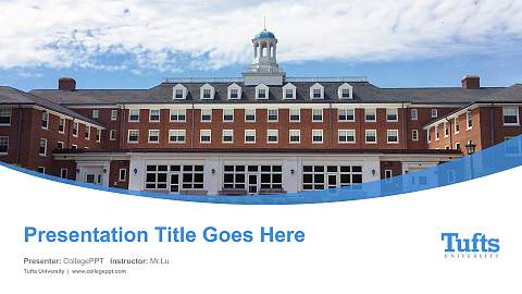 Tufts University Course/Courseware Creation PPT Template