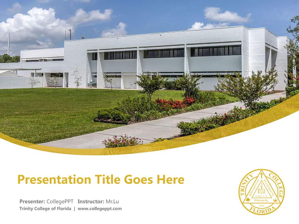 Trinity College of Florida Course/Courseware Creation PPT Template4:3 ratio PPT effect preview image5