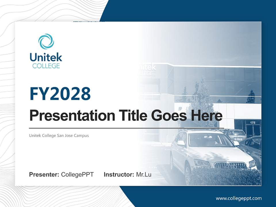 Unitek College San Jose Campus Academic Presentation/Research Findings Report PPT Template4:3 ratio PPT effect preview image5