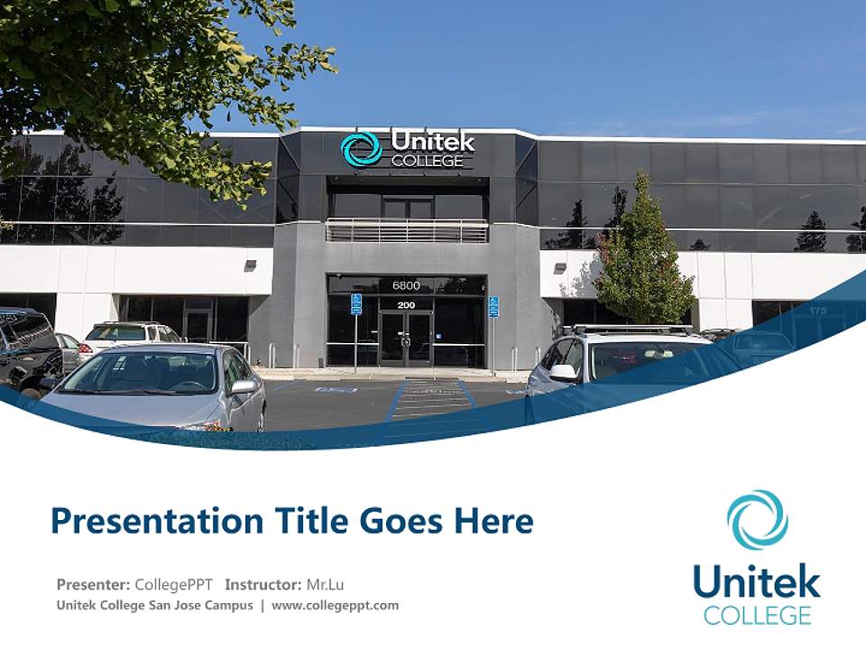 Unitek College San Jose Campus Course/Courseware Creation PPT Template4:3 ratio PPT effect preview image5