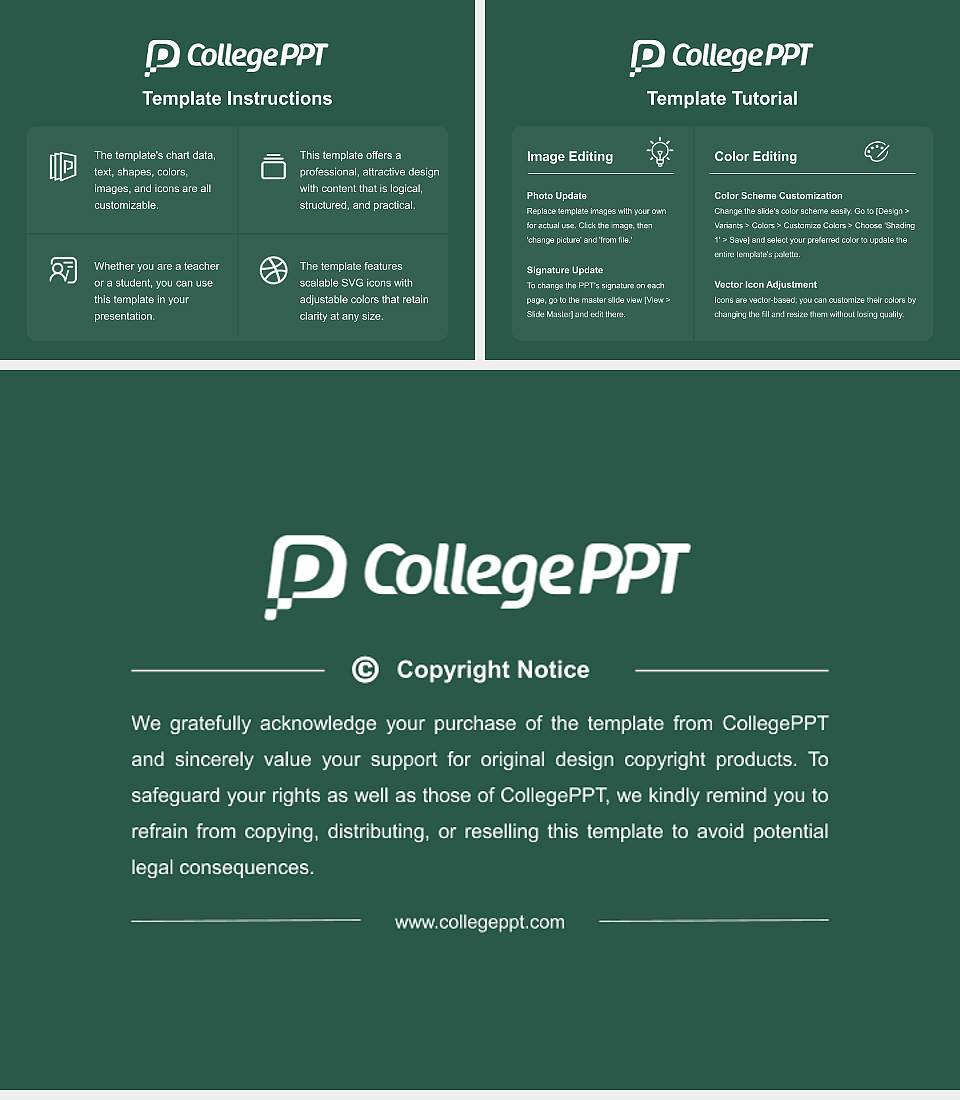 Tulane University of Louisiana Course/Courseware Creation PPT Template4:3 ratio PPT effect preview image5