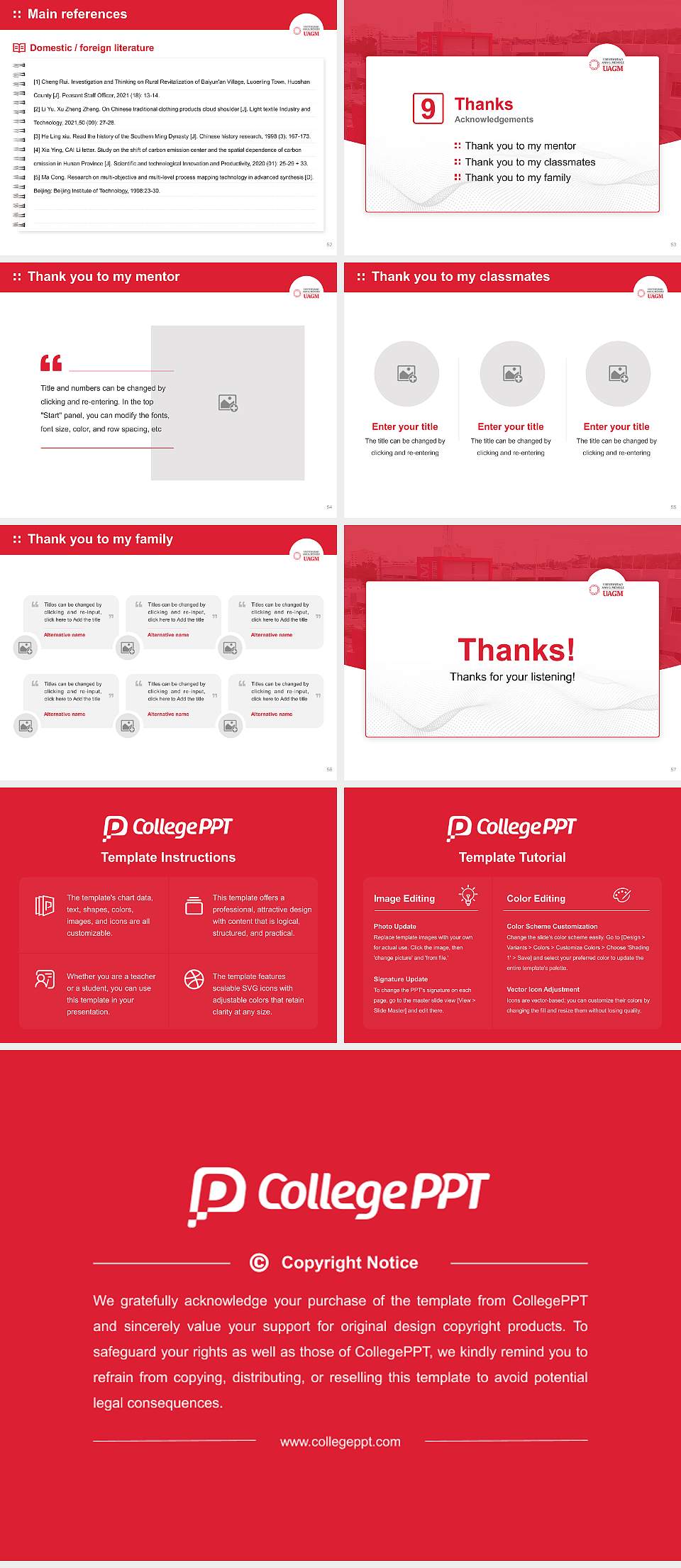 Universidad Ana G. Méndez – Recinto de Cupey Graduation Thesis Defense PPT Template4:3 ratio PPT effect preview image7