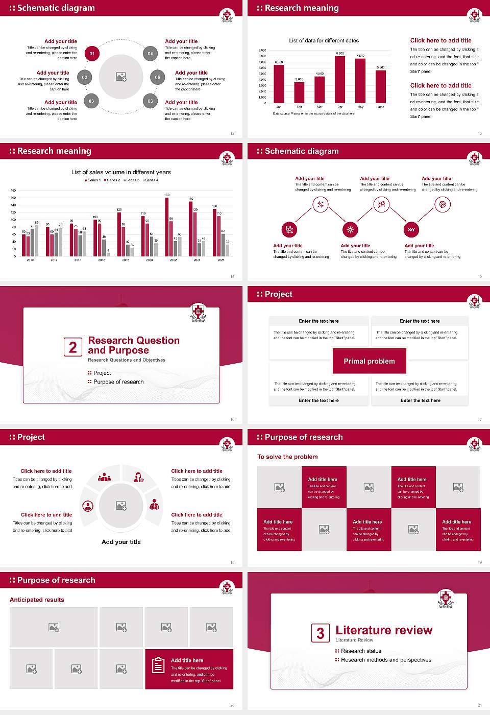 Union University Graduation Thesis Defense PPT Template16:9 ratio PPT effect preview image3