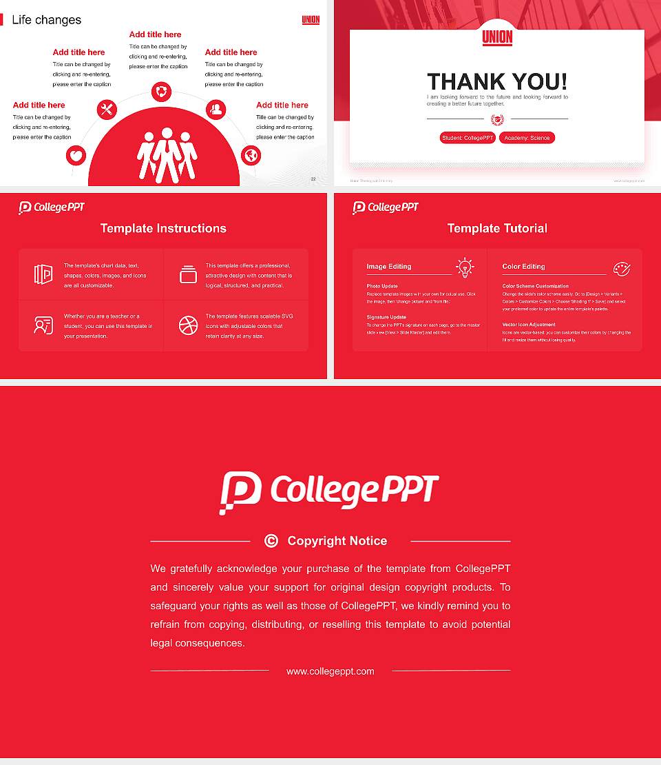 Union Theological Seminary National Scholarship Defense PPT Template16:9 ratio PPT effect preview image4
