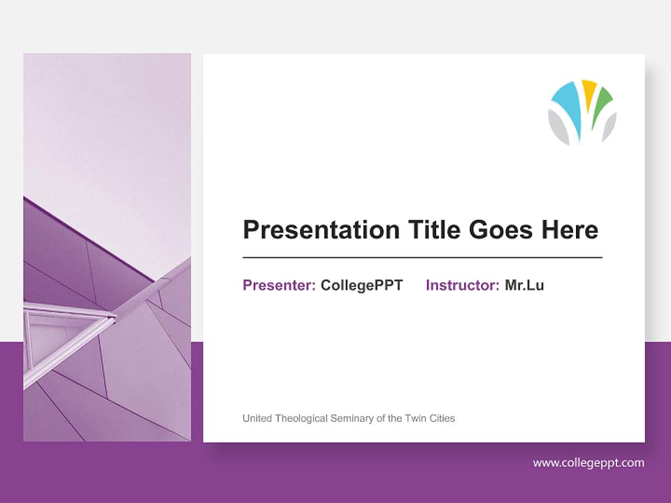 United Theological Seminary of the Twin Cities General Purpose PPT Template4:3 ratio PPT effect preview image6