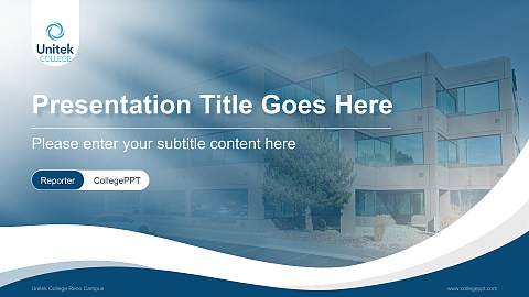 Unitek College Reno Campus Lecture Sharing and Networking Event PPT Template