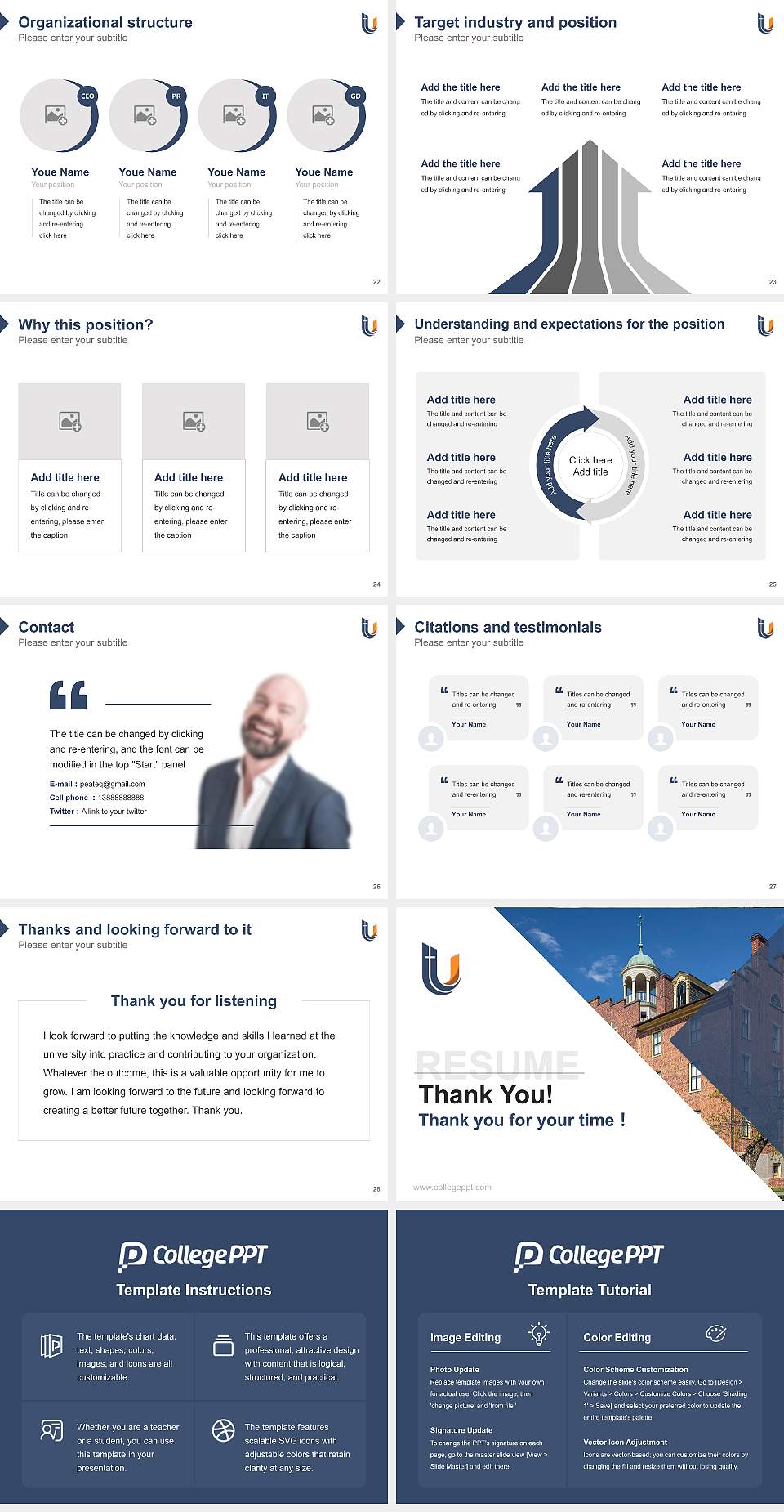 United Lutheran Seminary Resume PPT Template4:3 ratio PPT effect preview image4