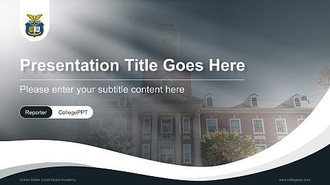 United States Coast Guard Academy Lecture Sharing and Networking Event PPT Template