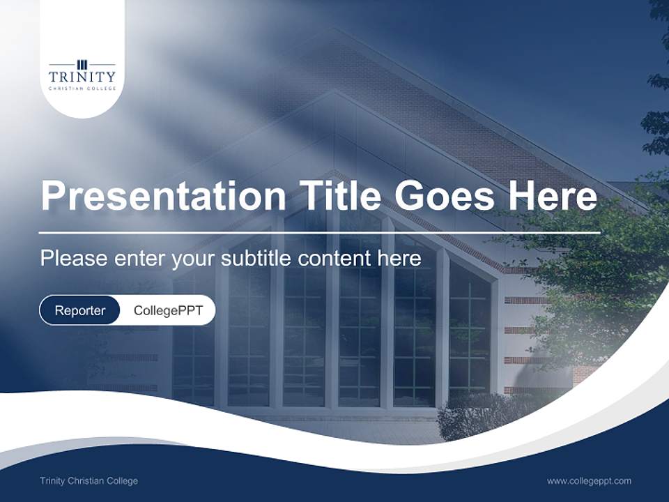 Trinity Christian College Lecture Sharing and Networking Event PPT Template4:3 ratio PPT effect preview image4