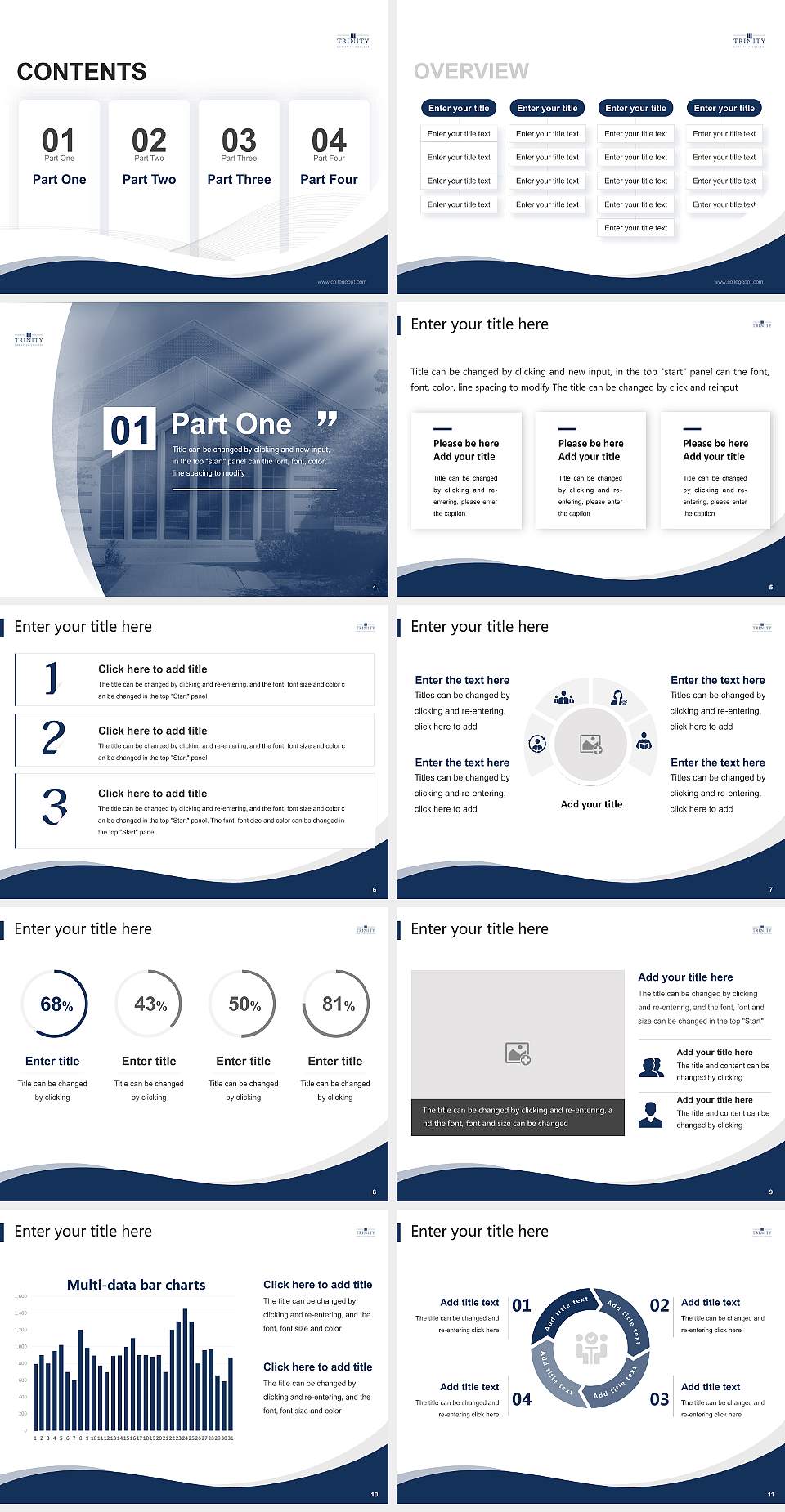 Trinity Christian College Lecture Sharing and Networking Event PPT Template4:3 ratio PPT effect preview image2
