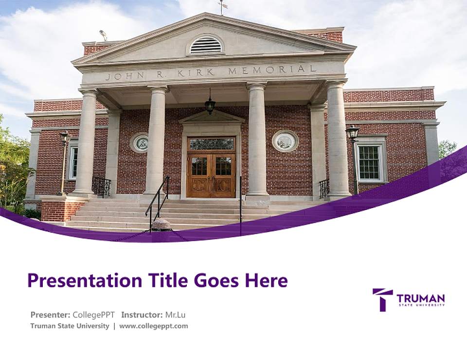Truman State University Course/Courseware Creation PPT Template4:3 ratio PPT effect preview image5