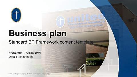 United Theological Seminary Competition/Entrepreneurship Contest PPT Template