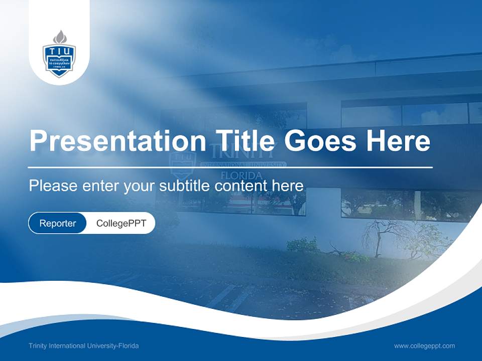 Trinity International University-Florida Lecture Sharing and Networking Event PPT Template4:3 ratio PPT effect preview image4