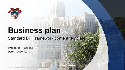 United States Military Academy Competition/Entrepreneurship Contest PPT Template
