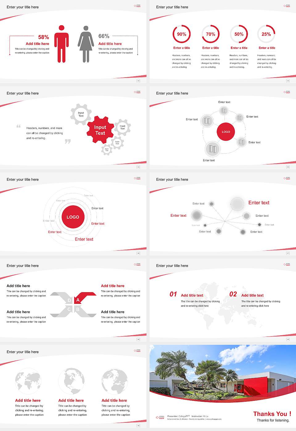 Universidad Ana G. Méndez – Recinto de Aguadilla Course/Courseware Creation PPT Template16:9 ratio PPT effect preview image4