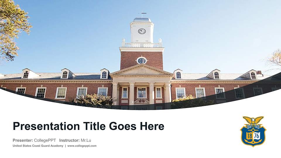 United States Coast Guard Academy Course/Courseware Creation PPT Template16:9 ratio PPT effect preview image