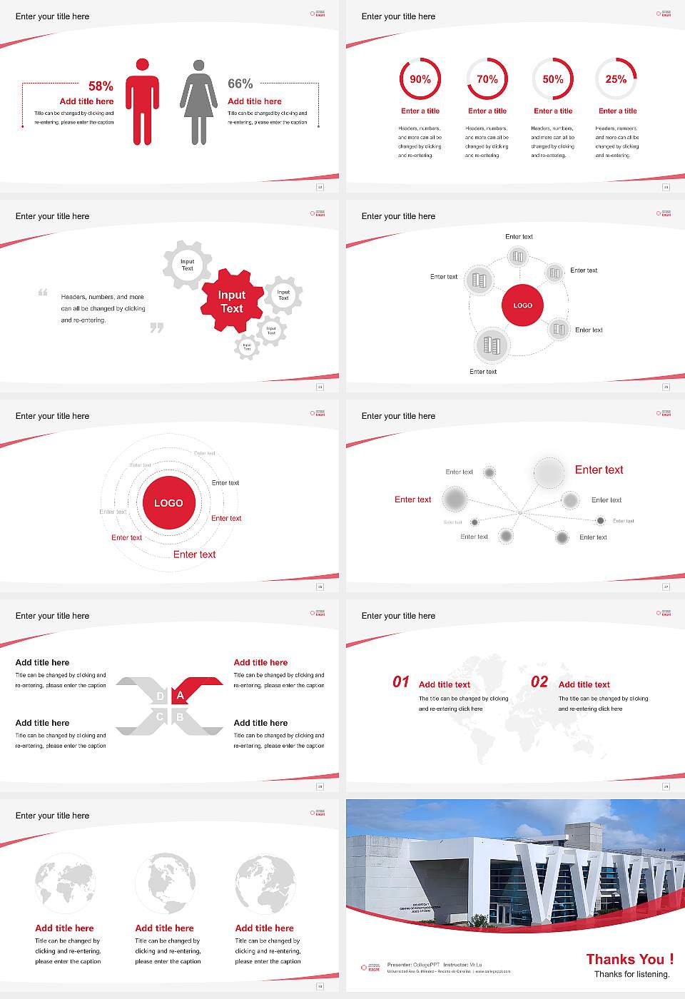 Universidad Ana G. Méndez – Recinto de Carolina Course/Courseware Creation PPT Template16:9 ratio PPT effect preview image4