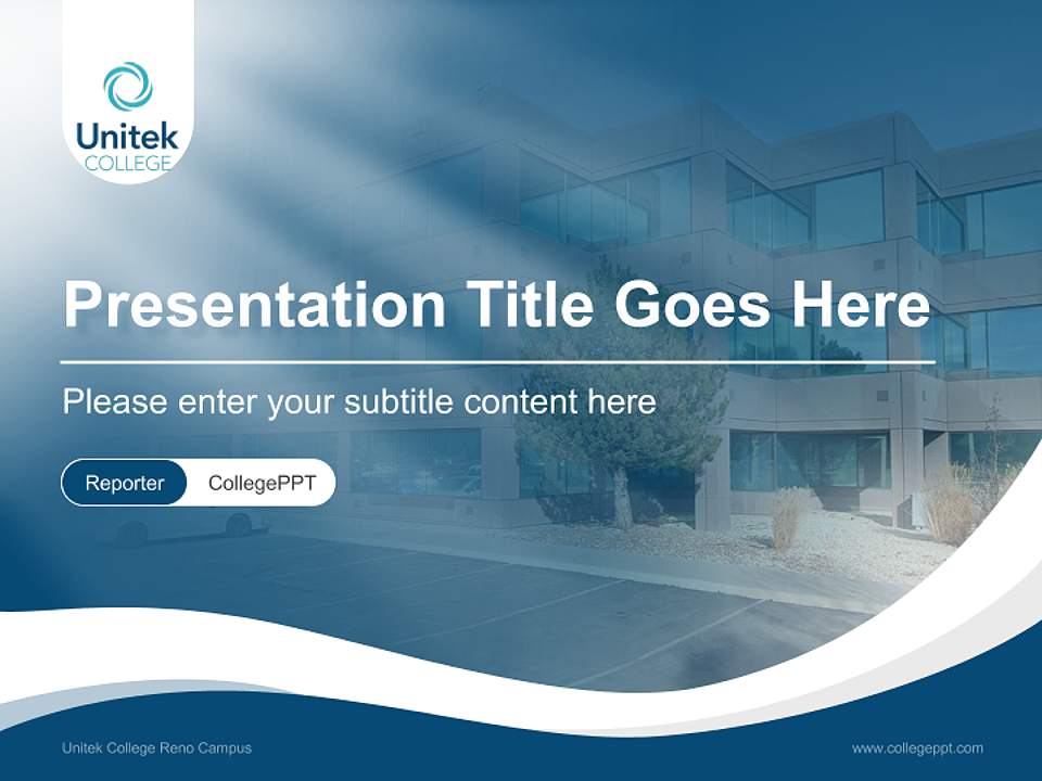 Unitek College Reno Campus Lecture Sharing and Networking Event PPT Template4:3 ratio PPT effect preview image4