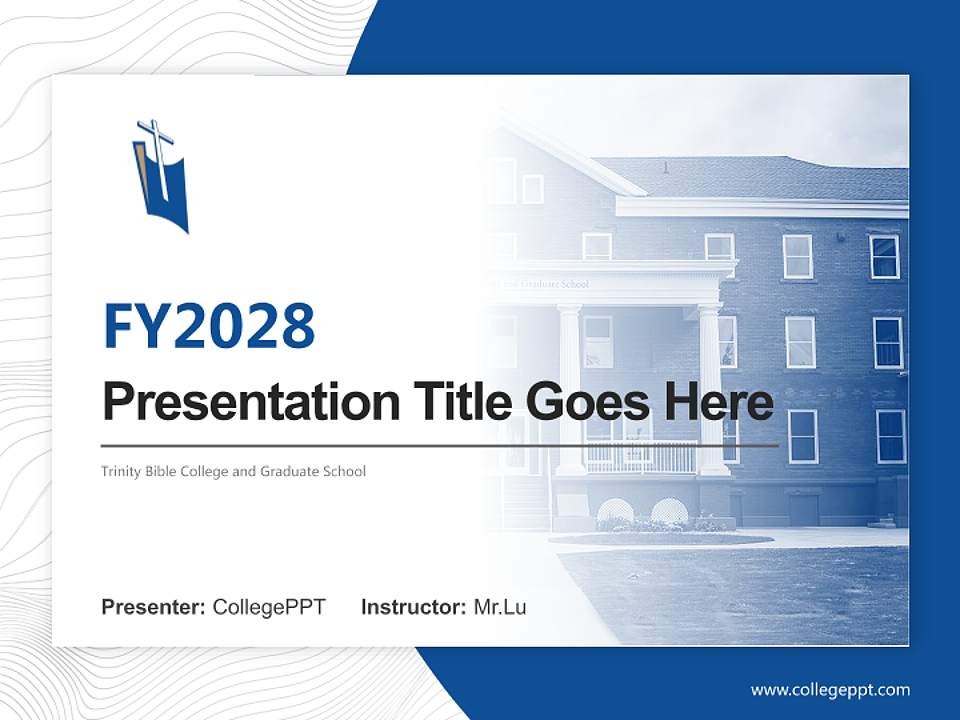 Trinity Bible College and Graduate School Academic Presentation/Research Findings Report PPT Template4:3 ratio PPT effect preview image5