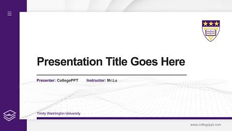 Trinity Washington University Thesis Proposal/Graduation Defense PPT Template