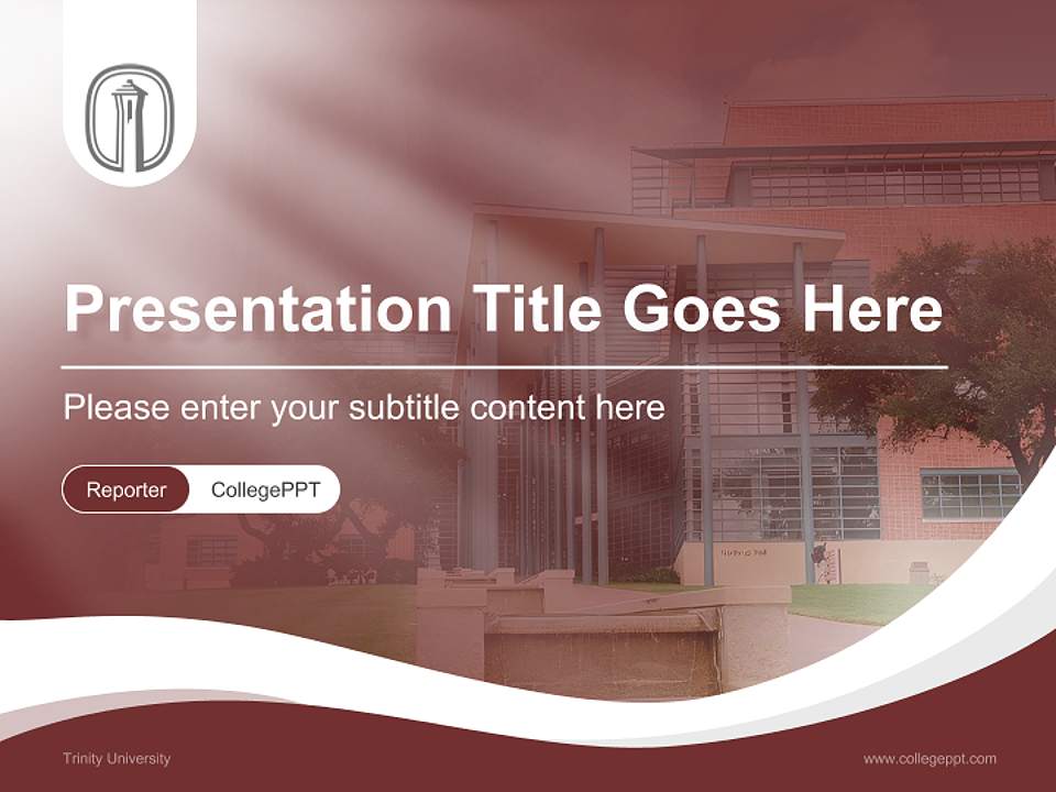 Trinity University Lecture Sharing and Networking Event PPT Template4:3 ratio PPT effect preview image4