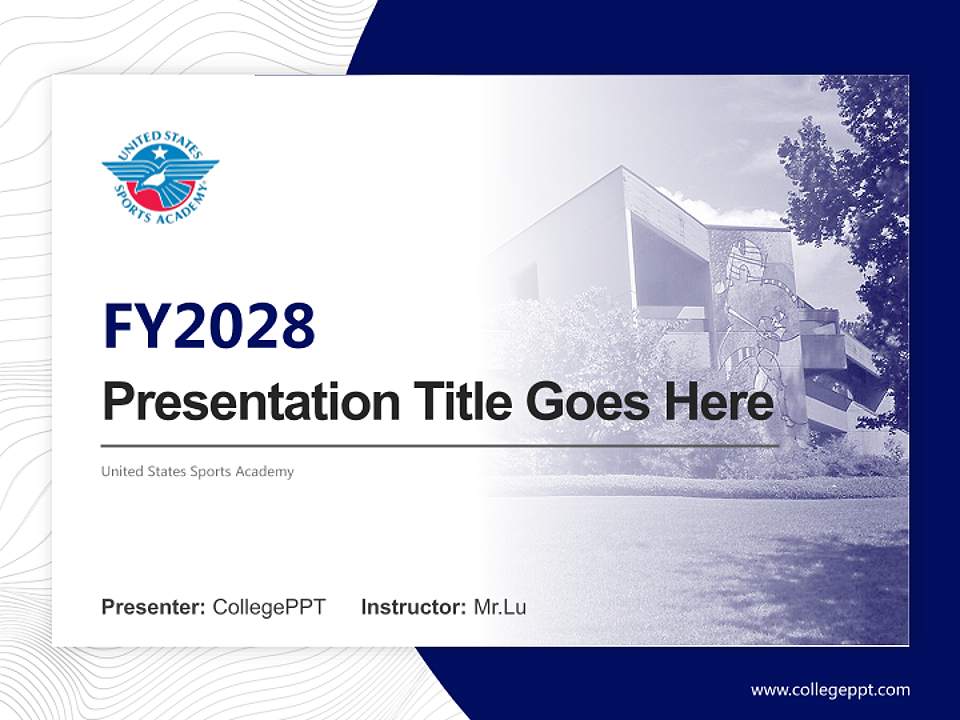 United States Sports Academy Academic Presentation/Research Findings Report PPT Template4:3 ratio PPT effect preview image5