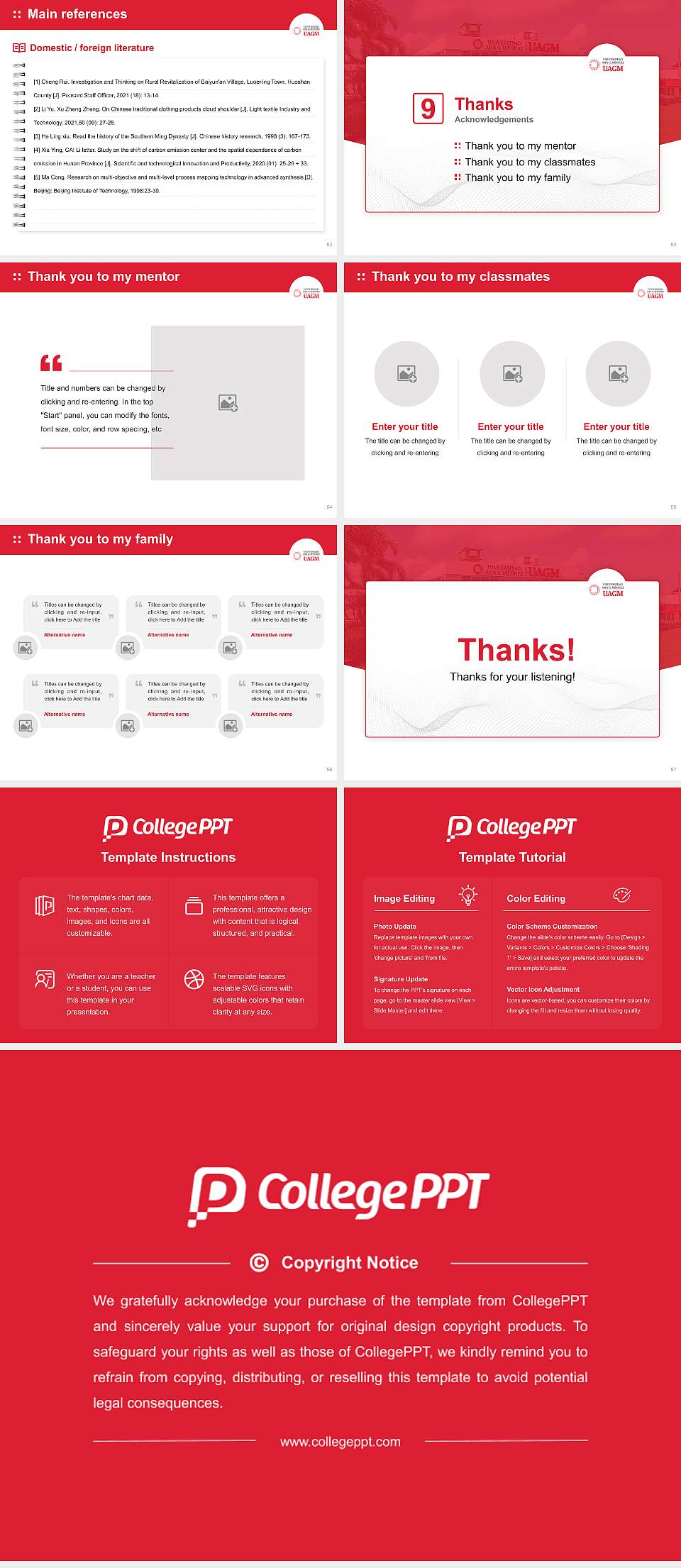 Universidad Ana G. Méndez – Recinto de Barceloneta Graduation Thesis Defense PPT Template4:3 ratio PPT effect preview image7